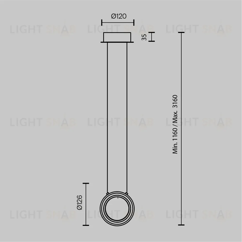 Подвесной светильник Maytoni Pharao MOD361PL-L7BS3K MOD361PL-L7BS3K