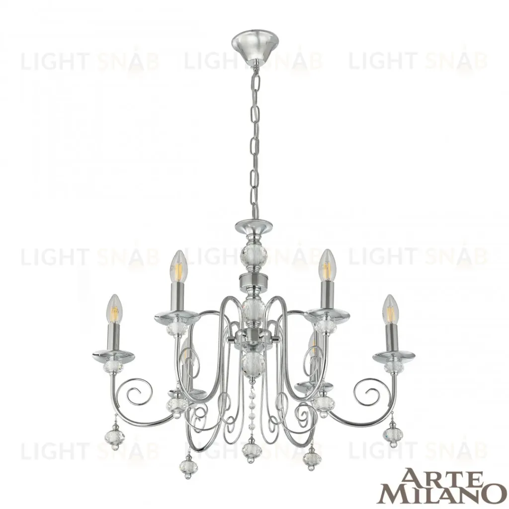 Подвесная люстра Arte Milano 346109/6 CR 346109/6 CR