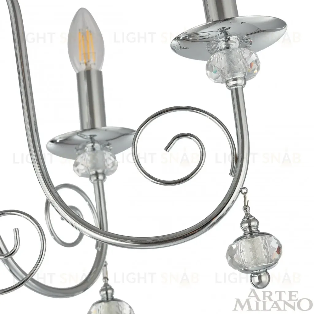 Подвесная люстра Arte Milano 346109/6 CR 346109/6 CR