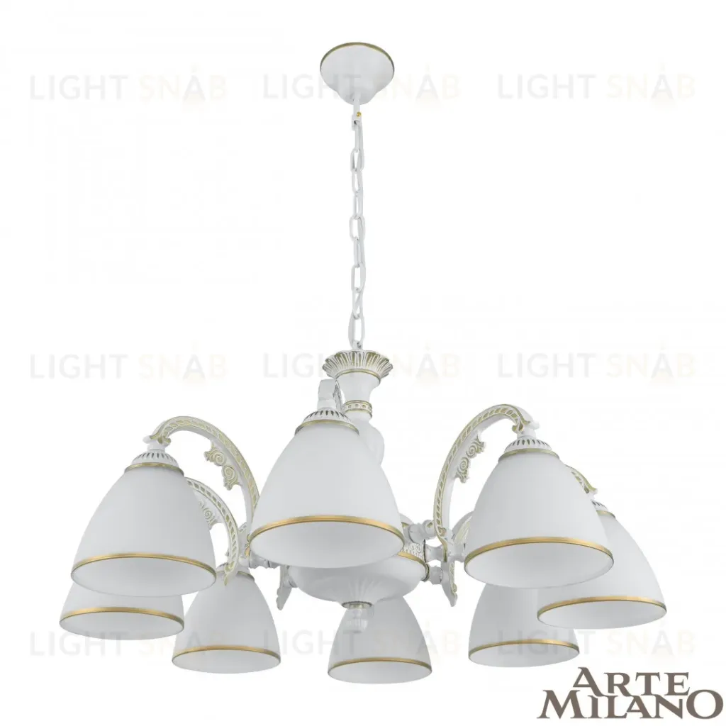 Подвесная люстра Arte Milano 340837/8 WT+G 340837/8 WT+G