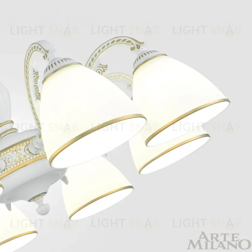 Подвесная люстра Arte Milano 340837/8 WT+G 340837/8 WT+G