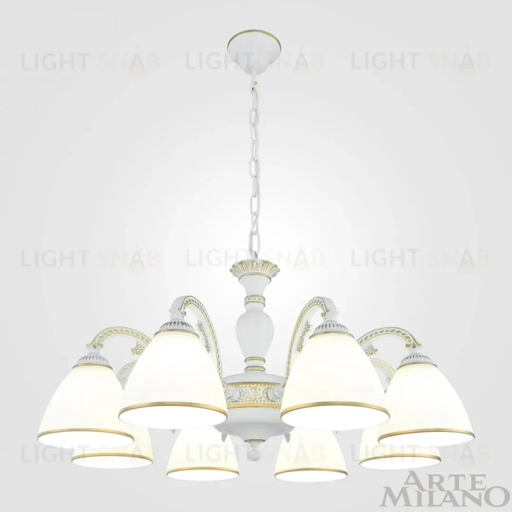 Подвесная люстра Arte Milano 340837/8 WT+G 340837/8 WT+G