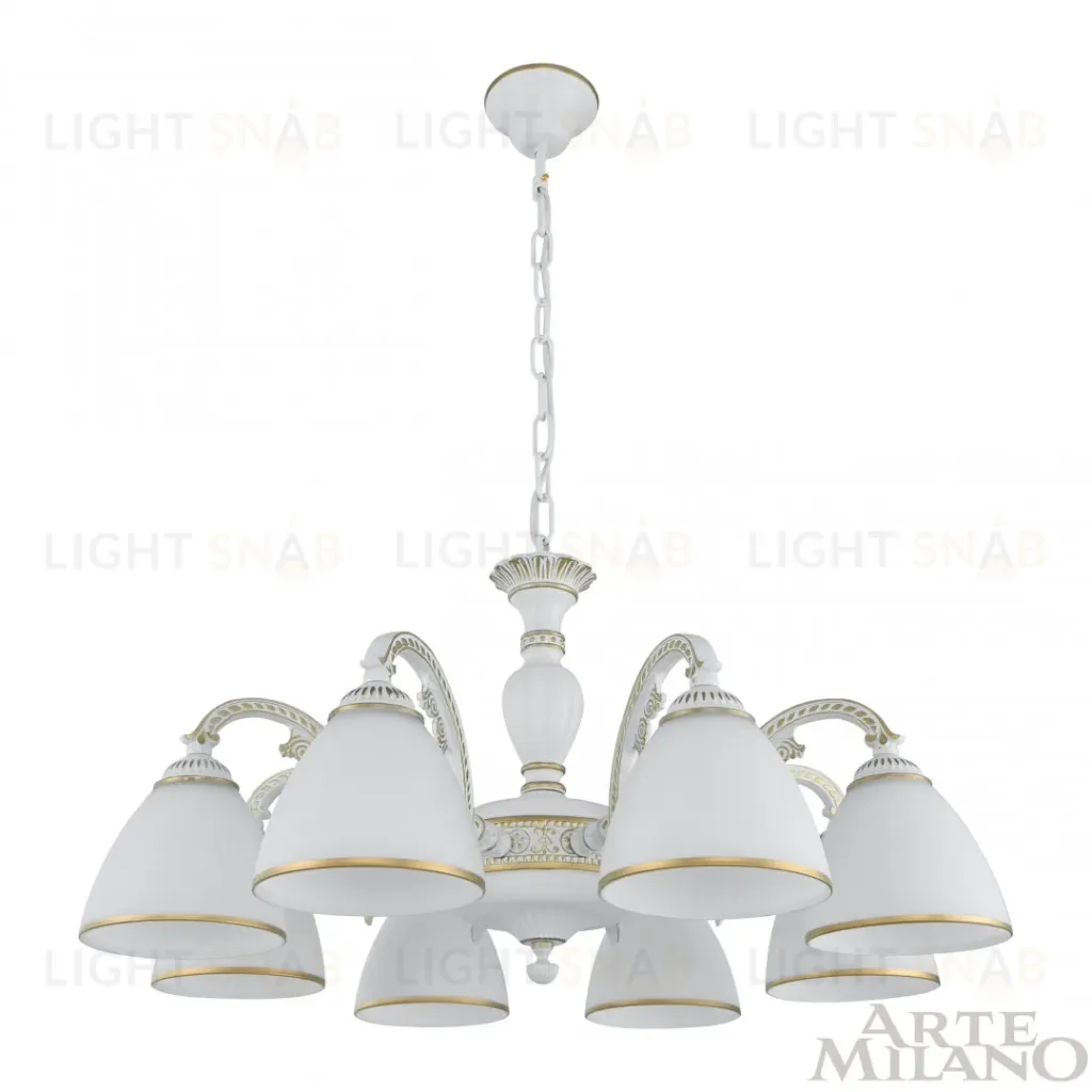 Подвесная люстра Arte Milano 340837/8 WT+G 340837/8 WT+G