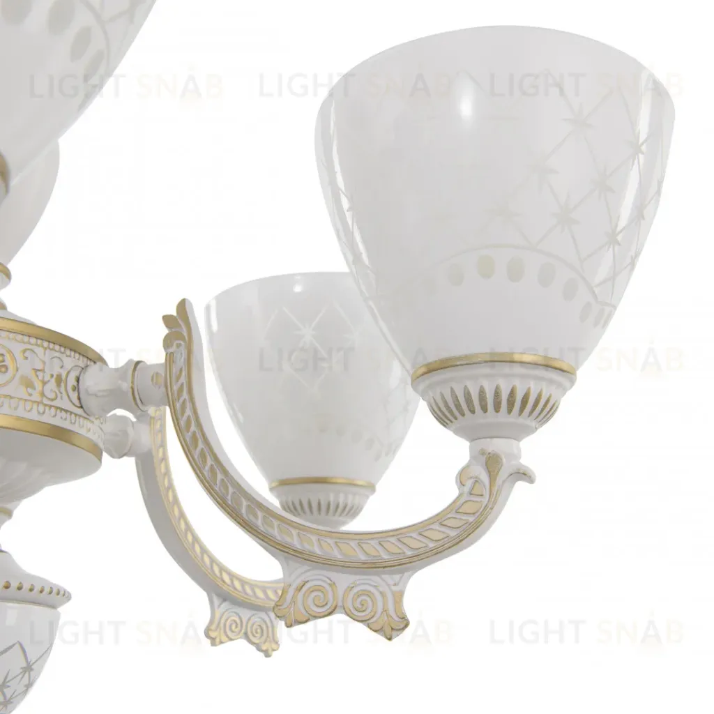 Подвесная люстра Arte Milano 343837/6 WT+G 343837/6 WT+G