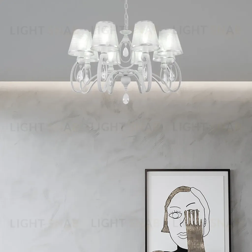 Подвесная люстра Arte Milano 347203/8 WT+SL 347203/8 WT+SL