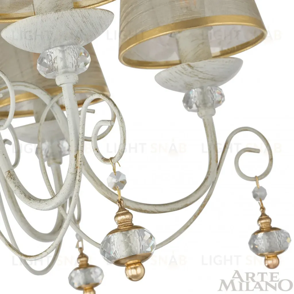 Подвесная люстра Arte Milano 347620/6 WT+G 347620/6 WT+G