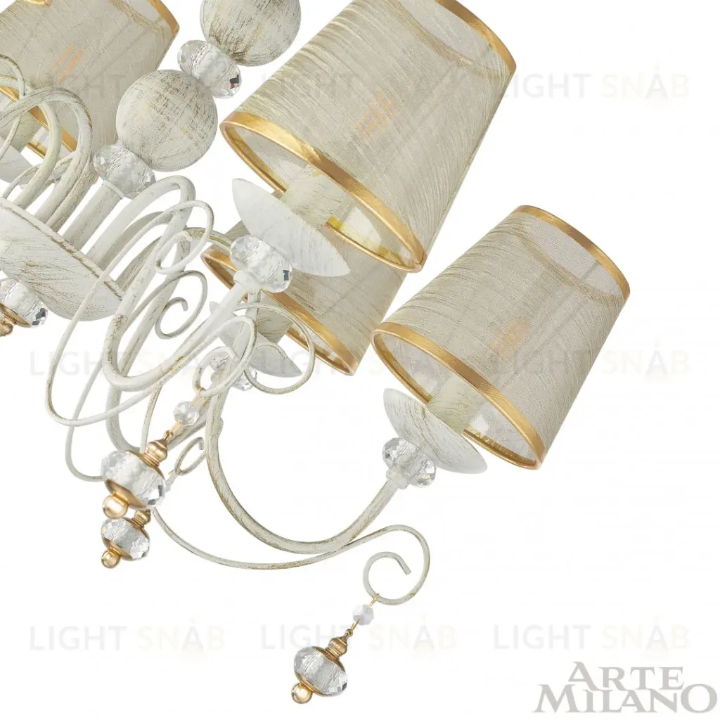 Подвесная люстра Arte Milano 347620/6 WT+G 347620/6 WT+G