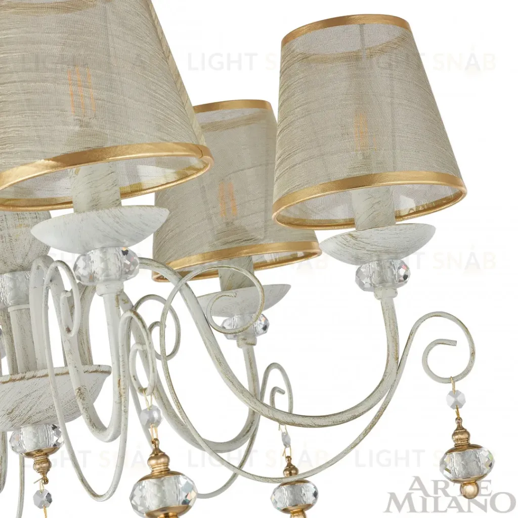 Подвесная люстра Arte Milano 347620/6 WT+G 347620/6 WT+G