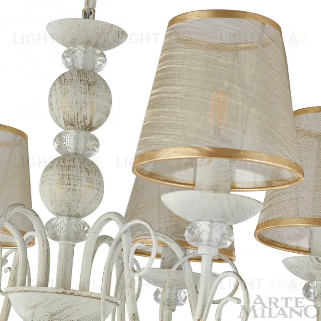 Подвесная люстра Arte Milano 347620/6 WT+G 347620/6 WT+G