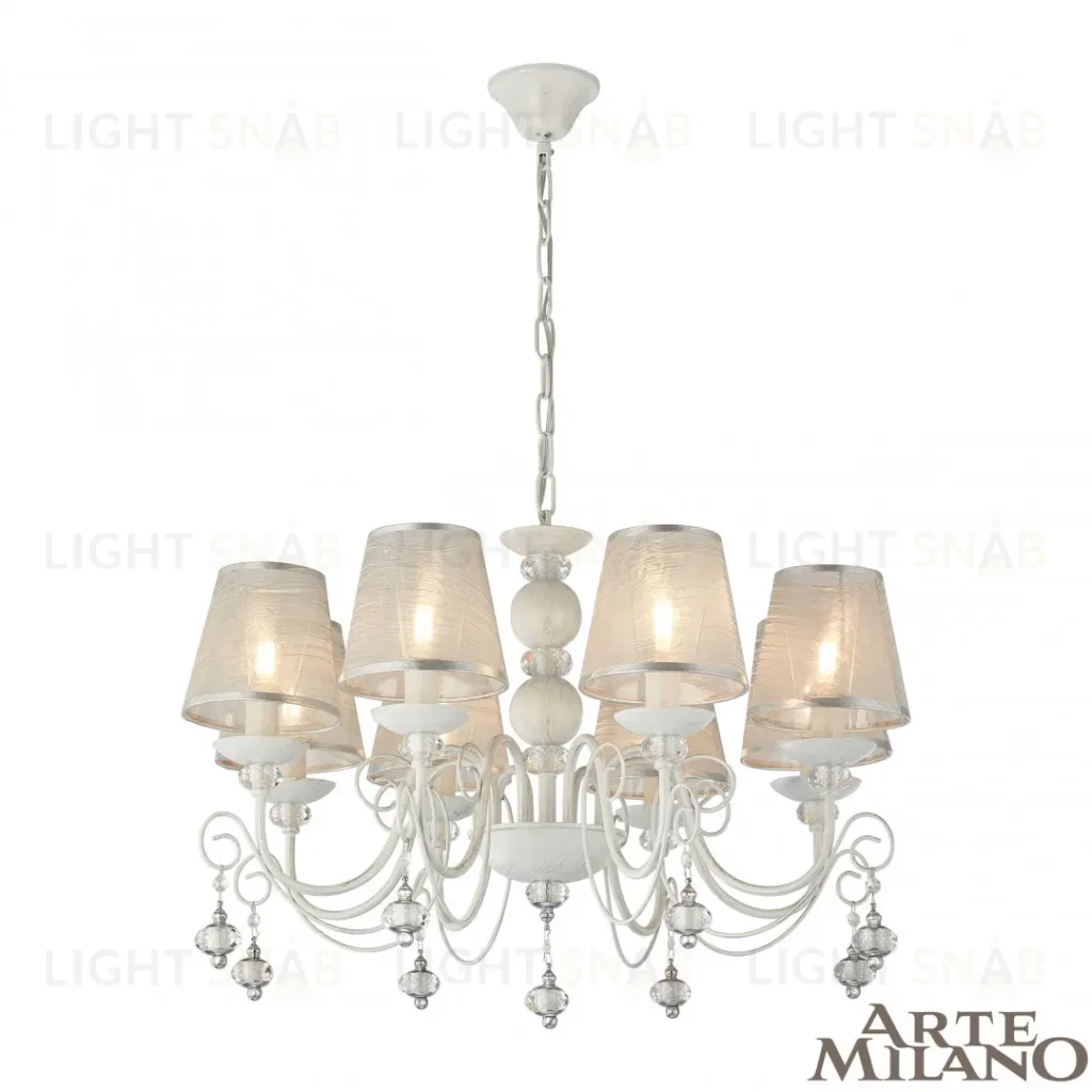 Подвесная люстра Arte Milano 347620/8 WT+SL 347620/8 WT+SL