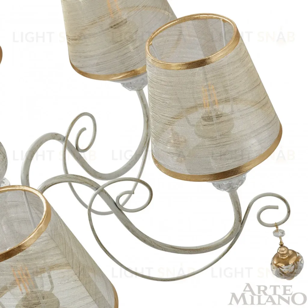 Подвесная люстра Arte Milano 347620/6 WT+G 347620/6 WT+G