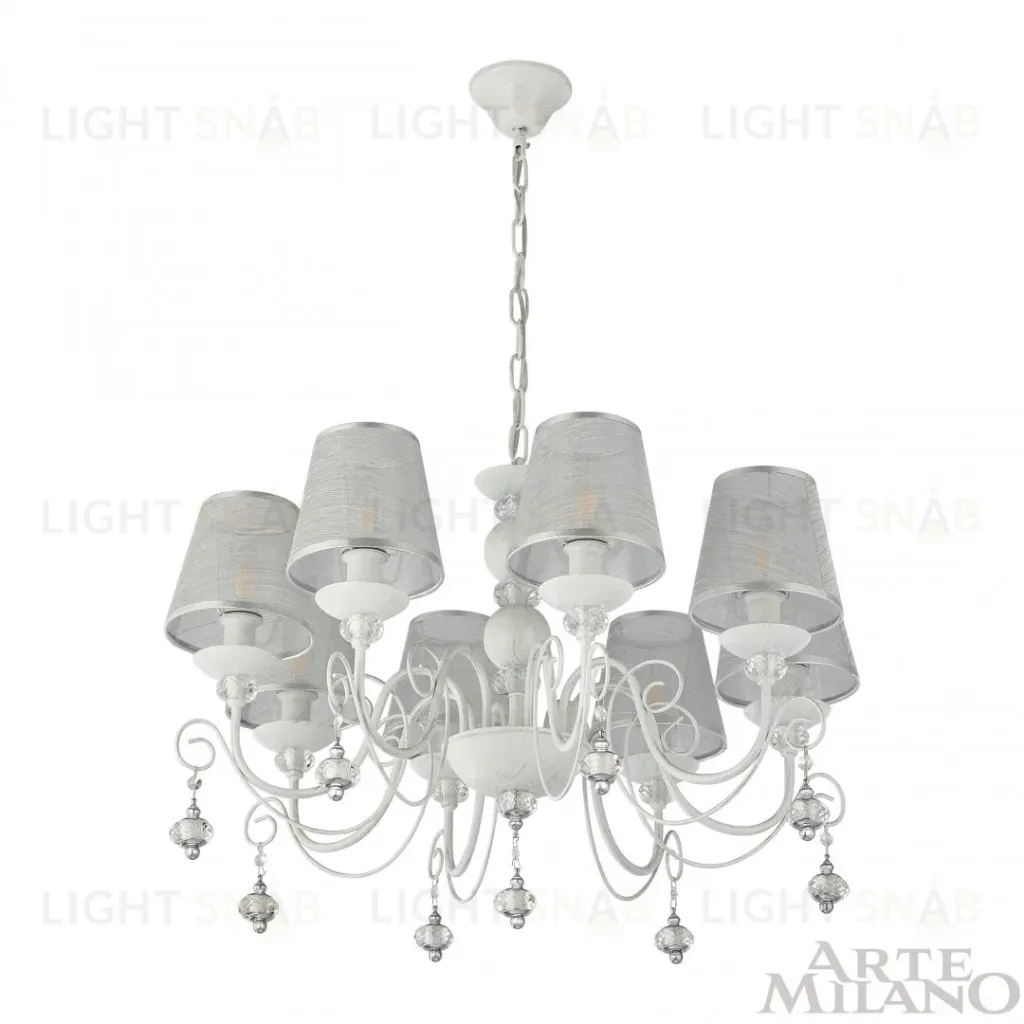 Подвесная люстра Arte Milano 347620/8 WT+SL 347620/8 WT+SL