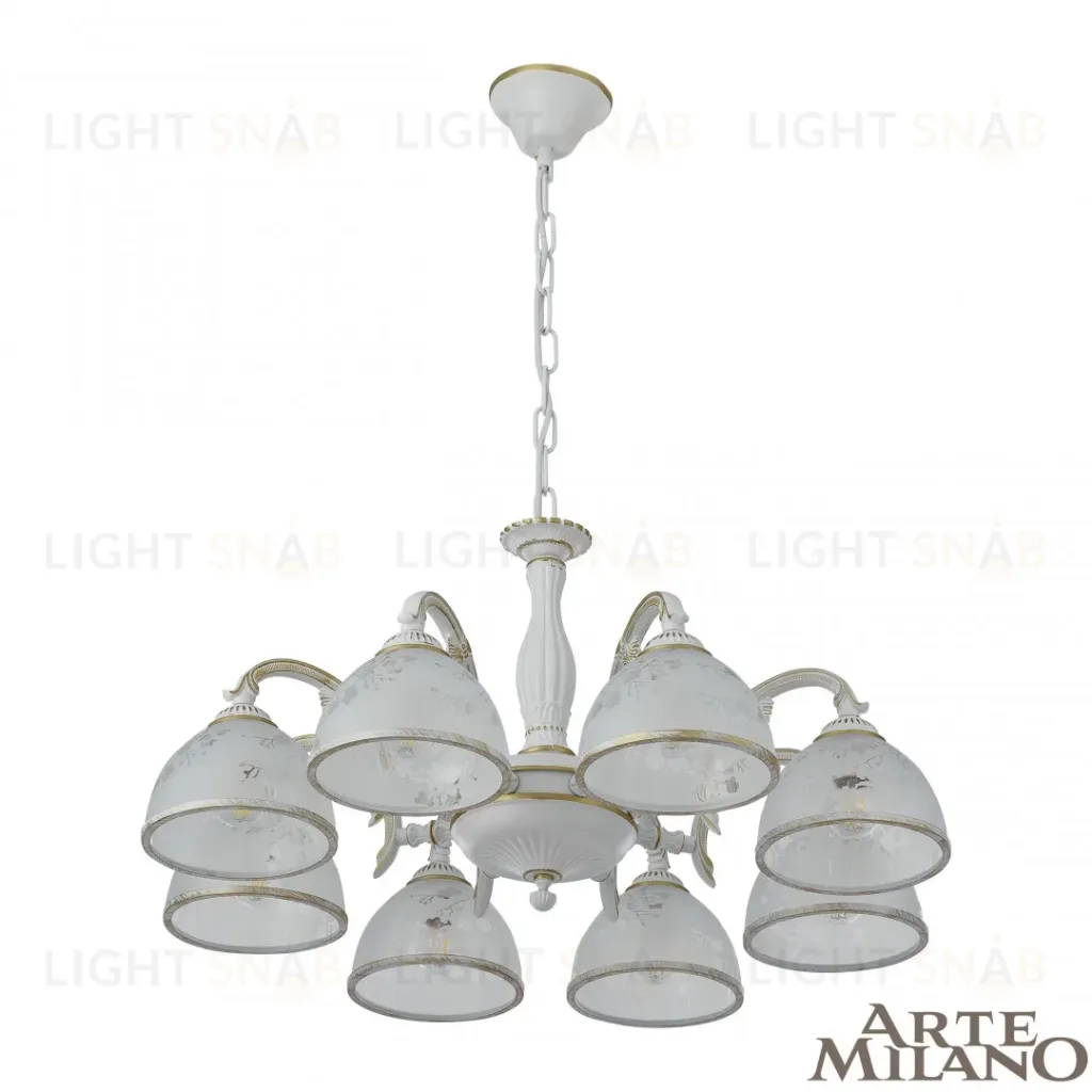 Подвесная люстра Arte Milano 349737/8 WT+G 349737/8 WT+G