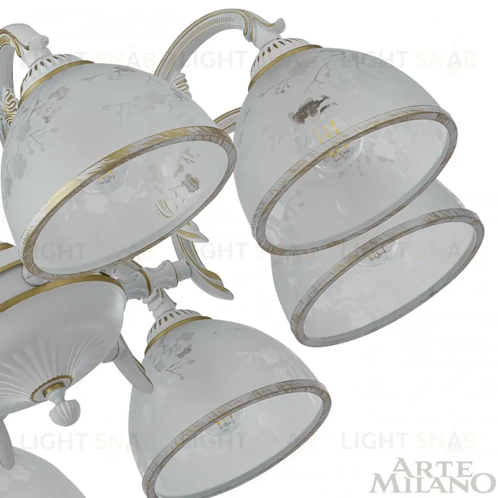 Подвесная люстра Arte Milano 349737/8 WT+G 349737/8 WT+G