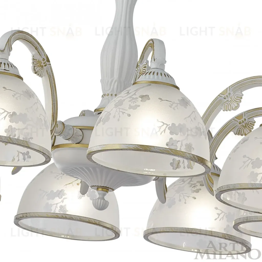 Подвесная люстра Arte Milano 349737/8 WT+G 349737/8 WT+G