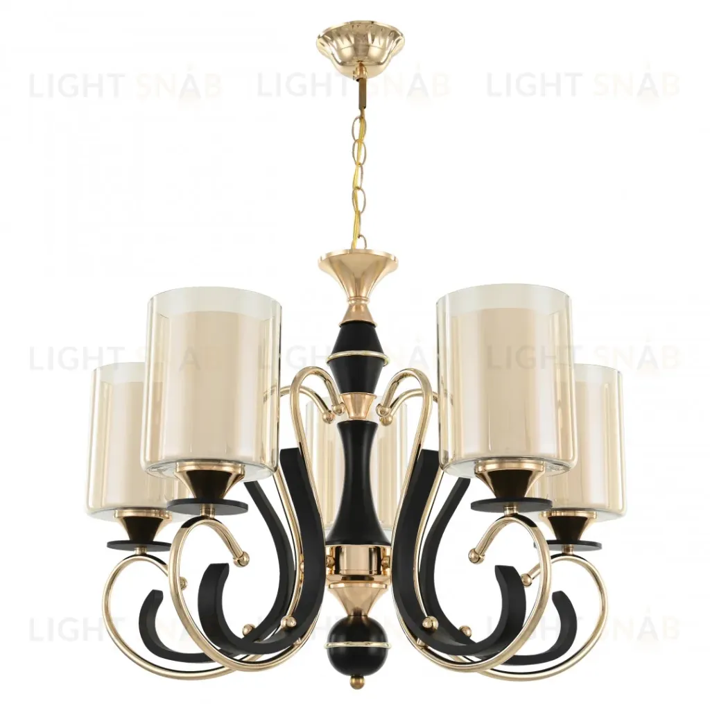 Подвесная люстра Arte Milano Florentia 302237/5 Bk/Gd 302237/5 Bk/Gd