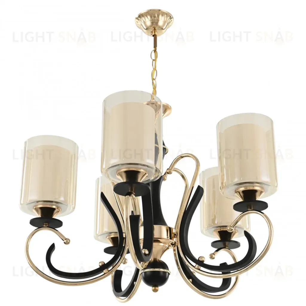 Подвесная люстра Arte Milano Florentia 302237/5 Bk/Gd 302237/5 Bk/Gd