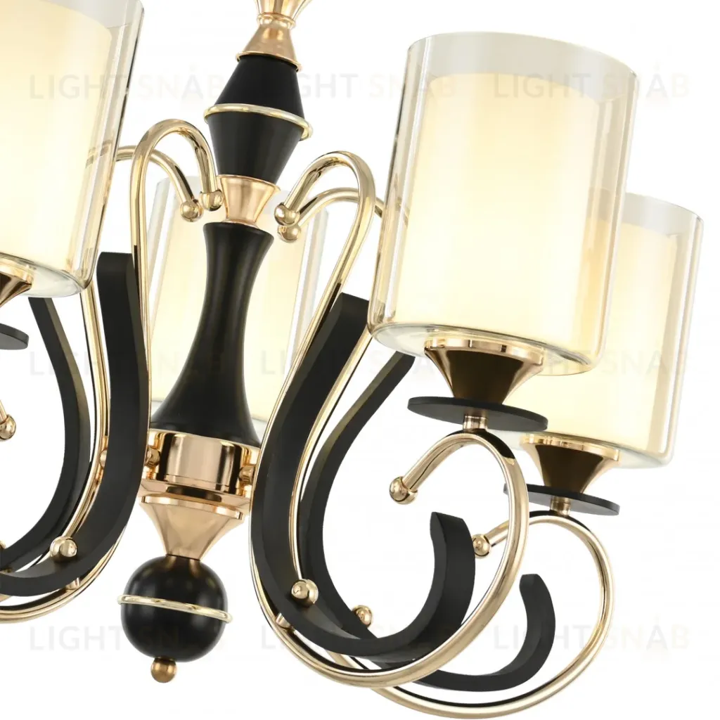 Подвесная люстра Arte Milano Florentia 302237/5 Bk/Gd 302237/5 Bk/Gd