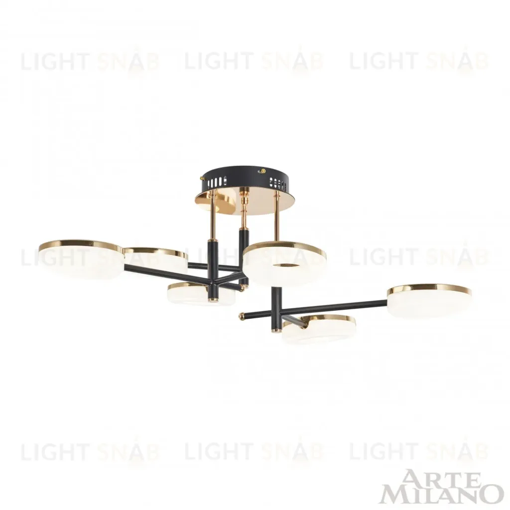 Потолочная люстра Arte Milano Ferrara 272999/6 BK/GD 272999/6 BK/GD