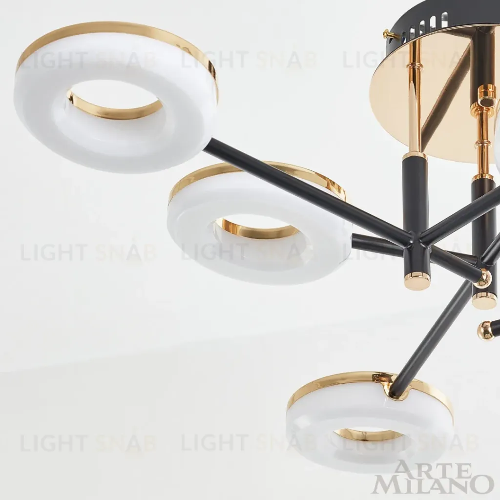 Потолочная люстра Arte Milano Ferrara 272999/6 BK/GD 272999/6 BK/GD