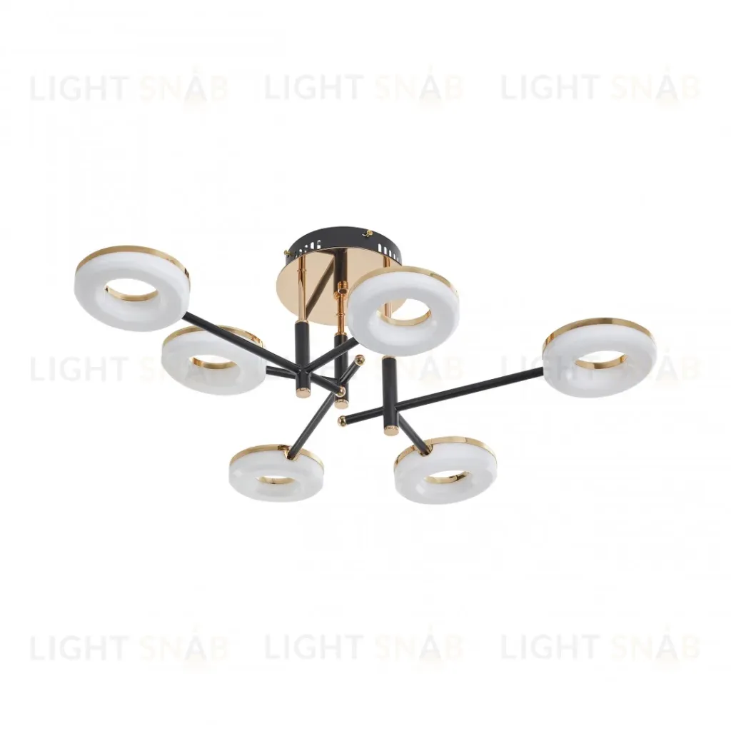 Потолочная люстра Arte Milano Ferrara 272999/6 BK/GD 272999/6 BK/GD