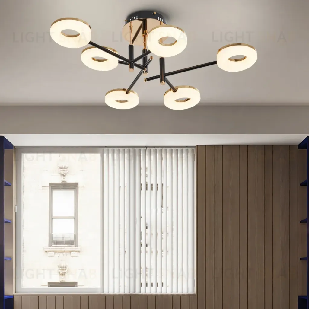 Потолочная люстра Arte Milano Ferrara 272999/6 BK/GD 272999/6 BK/GD