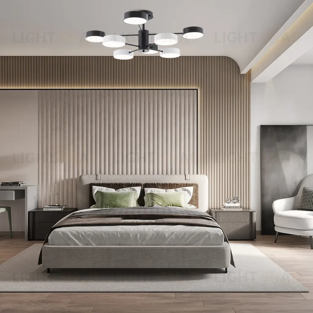 Люстра на штанге Arte Milano Ferrara 250906/8B Bk/Wh 250906/8B Bk/Wh