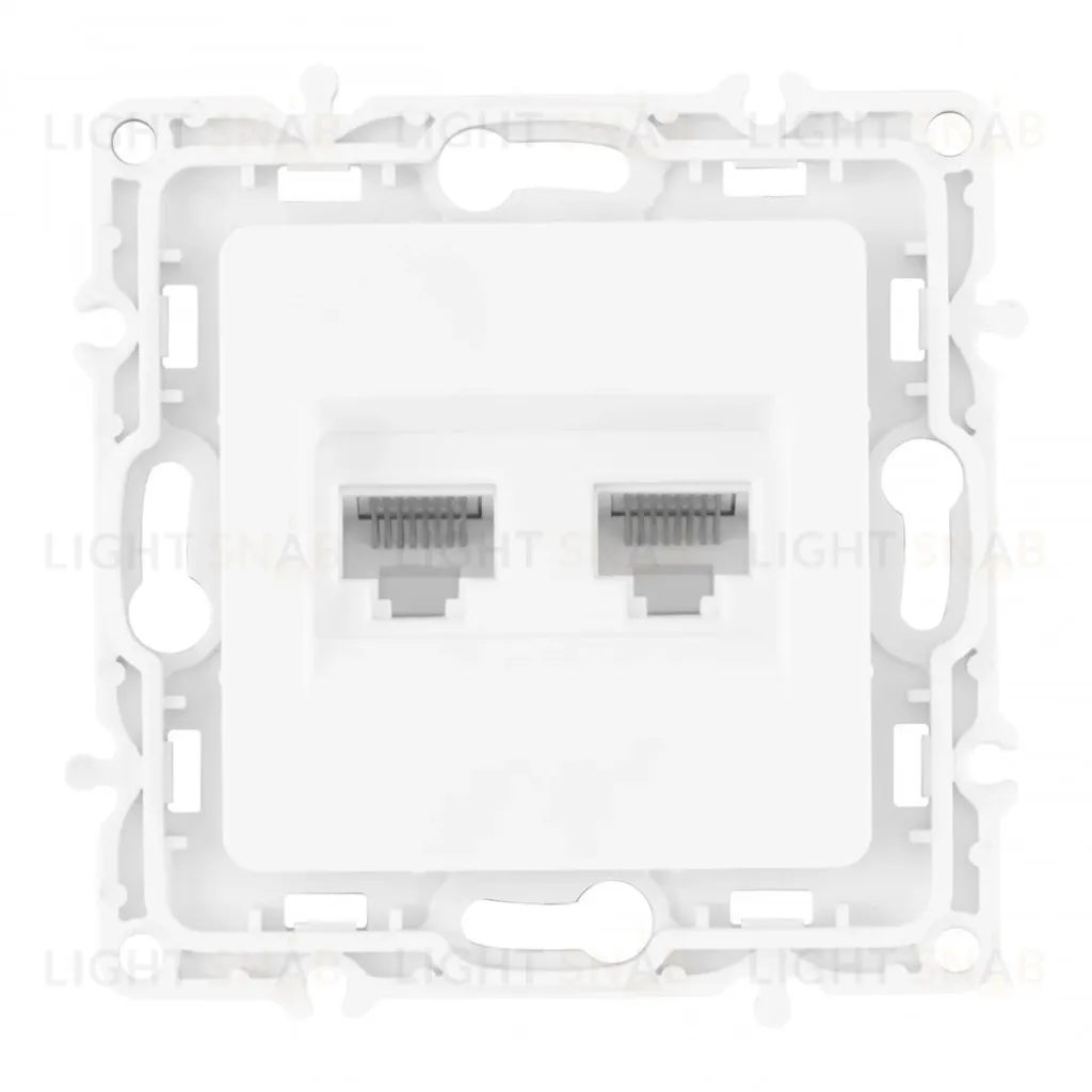 Розетка RJ45 Arte Milano 217.45-2.white 217.45-2.white