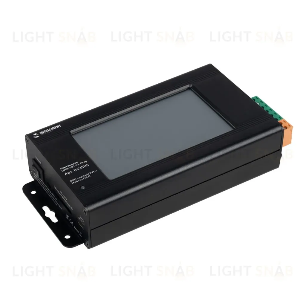 Контроллер Arlight DMX-301-13-Prog (5-24V, SPI 4096 кан., ЖК-дисплей, Накладной) (IARL, IP20 Металл, 2 года) 062805 062805