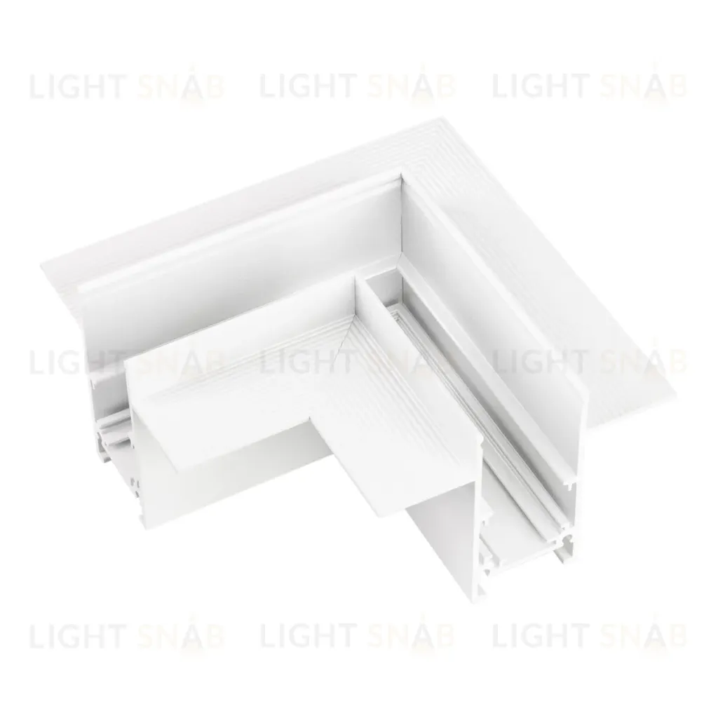 Коннектор угловой для магнитного шинопровода Arlight MAG-ORIENT-CON-2653-FDW-L90 (Белый) (IP20 Металл) 046806 046806