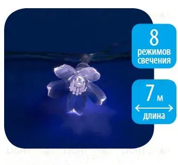 Светодиодная гирлянда (07934) Uniel сакура 220V белый ULD-S0700-050/DTA White IP20 WHITE SAKURA ULD-S0700-050/DTA White IP20 WHITE SAKURA