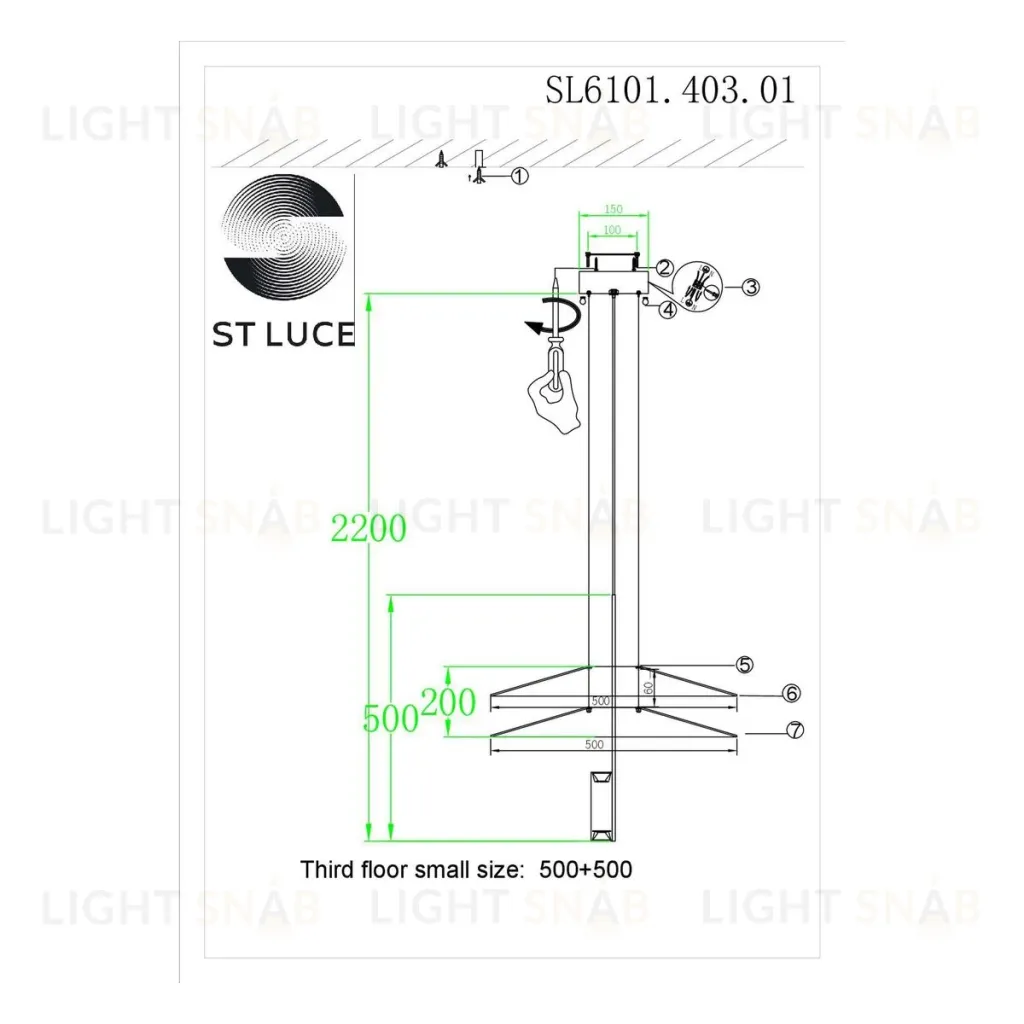 Подвесной светильник ST Luce Isola SL6101.403.01 SL6101.403.01