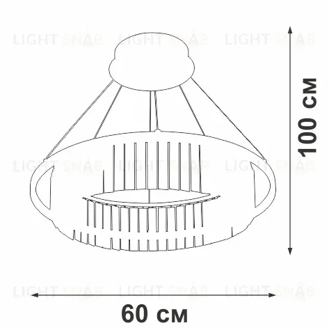 Подвесная люстра Vitaluce V5401-1/1S V5401-1/1S