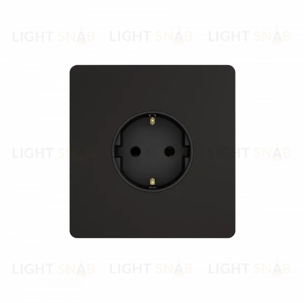 Розетка с заземлением со шторками, 16А Systeme Electric Systeme Infinity Полярная ночь FSE001045 FSE001045