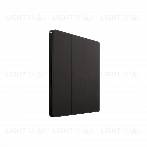 Выключатель/Переключатель 3-клавишный, 10А Systeme Electric Systeme Infinity Полярная ночь FSE001031 FSE001031