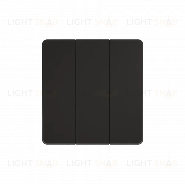 Выключатель/Переключатель 3-клавишный, 10А Systeme Electric Systeme Infinity Полярная ночь FSE001031 FSE001031