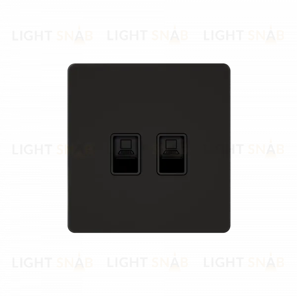 Розетка информационная RJ-45 кат.6 2-я Systeme Electric Systeme Infinity Полярная ночь FSE001088 FSE001088