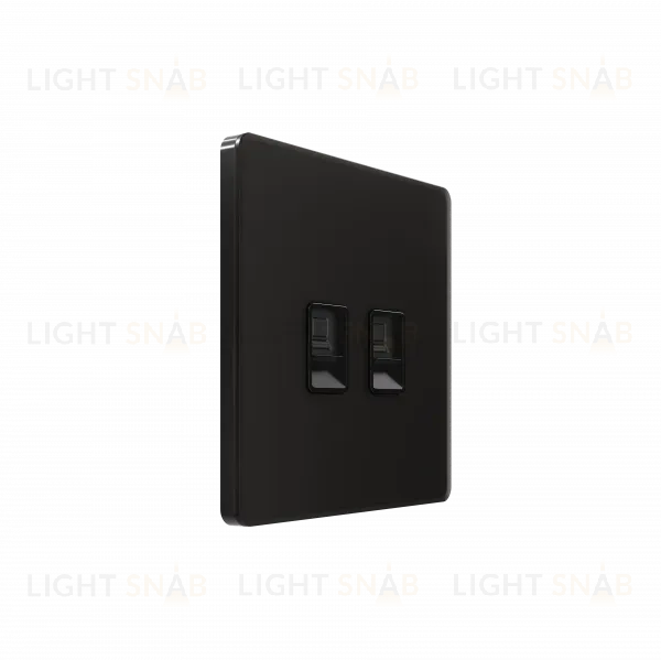 Розетка информационная RJ-45 кат.6 2-я Systeme Electric Systeme Infinity Полярная ночь FSE001088 FSE001088