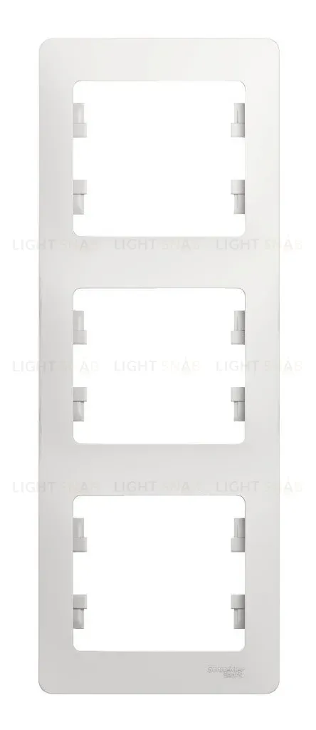 Бел Рамка 3-ая, вертикальная Systeme Electric Glossa GSL000107 GSL000107