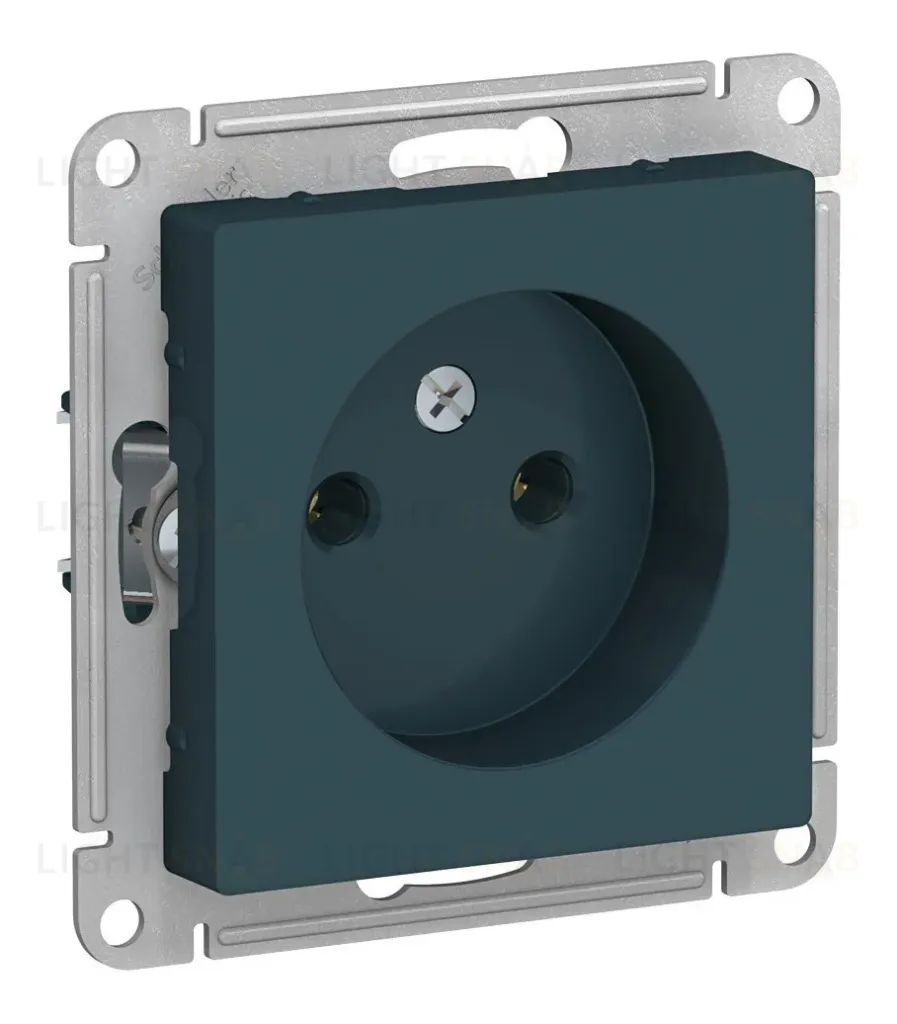 Розетка б/з, 16А, механизм Systeme Electric AtlasDesign Изумруд ATN000841 ATN000841