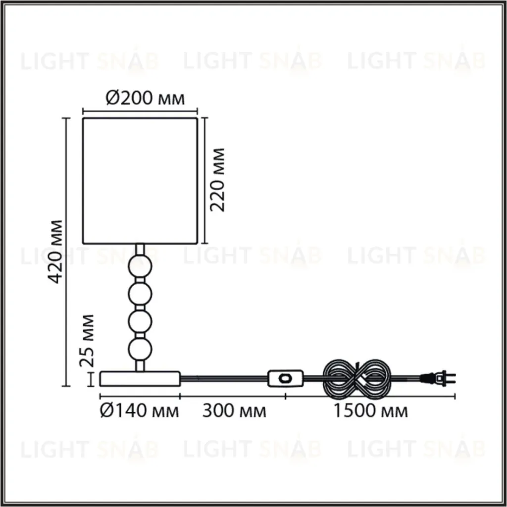 Настольная лампа Lumion Moderni Torry 8441/1T 8441/1T