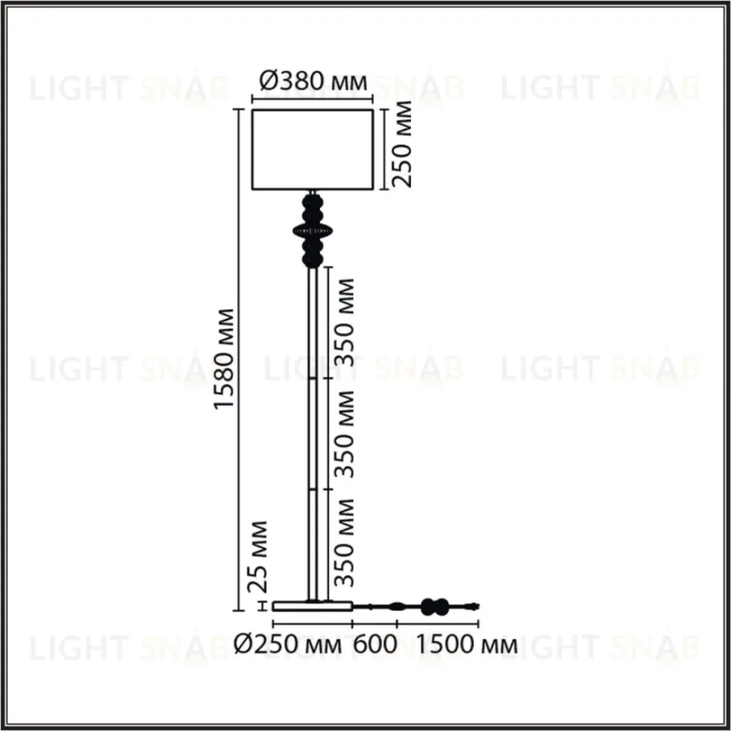 Торшер Lumion Moderni Ilmira 8337/1F 8337/1F
