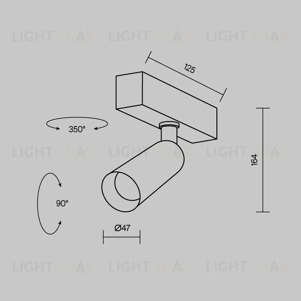 Трековый магнитный светильник Maytoni Technical Focus Led Radity TR103-4-7WTW-M-W TR103-4-7WTW-M-W