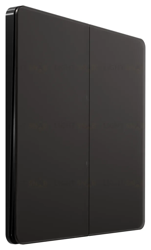 Выключатель с самовозвратом 2-клавишный, 10А Systeme Electric Systeme Infinity Полярная ночь FSE001017 FSE001017