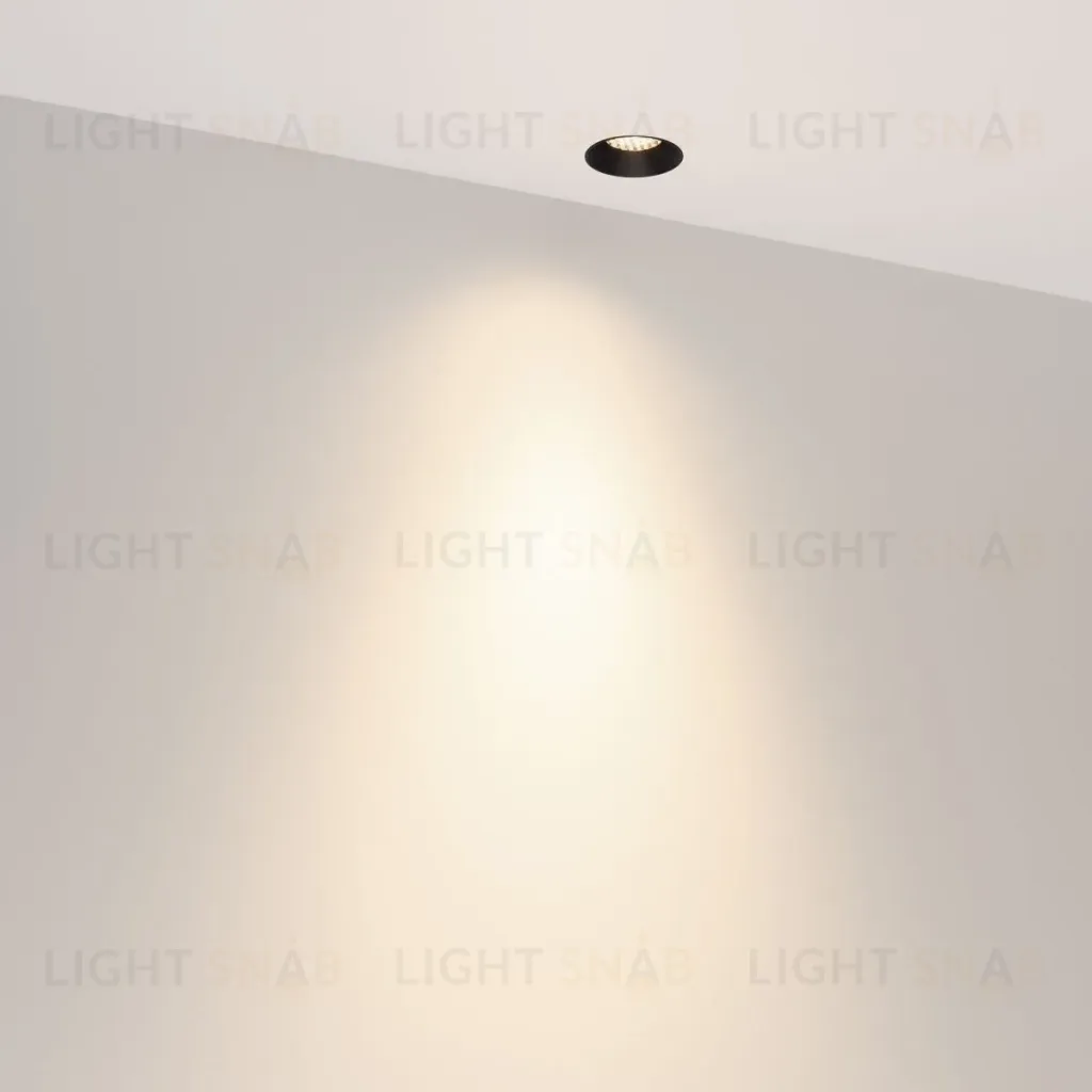 Светильник безрамочный Arlight DL-INTRAL-R39-6W Day4000 (Черный RAL9005, 50 deg, 230V) (IP20 Металл) 064943 064943