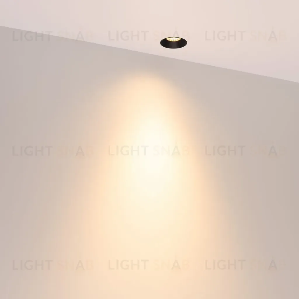 Светильник безрамочный Arlight DL-INTRAL-R39-6W Warm3000 (Черный RAL9005, 50 deg, 230V) (IP20 Металл) 064942 064942