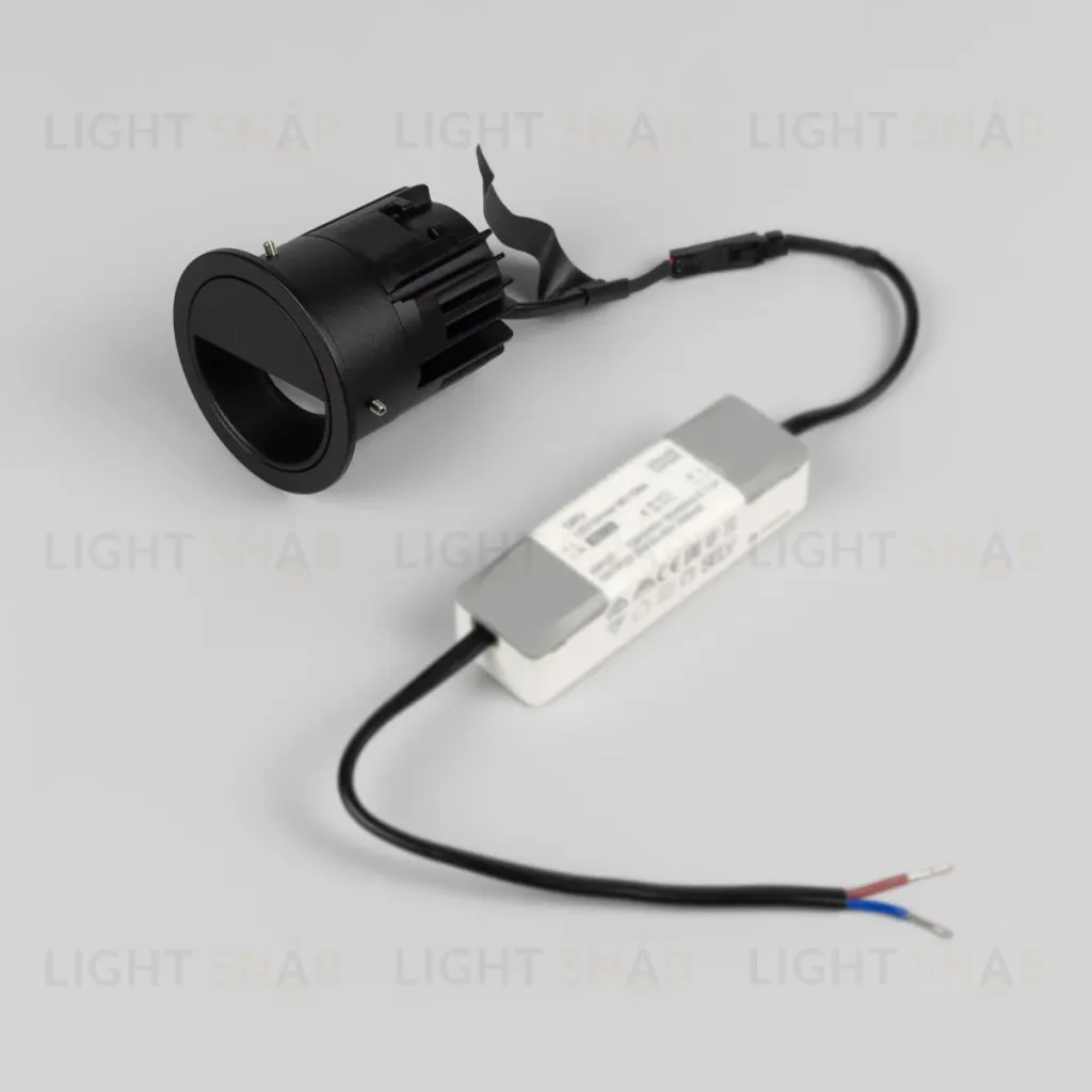 Встраиваемый светильник Arlight DL-VEILA-R63-8W Warm3000 (Черный RAL9005, A44x46 deg, 230V) (IP20 Металл) 065563 065563