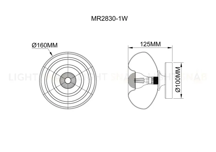 Настенный светильник MyFar Аника MR2831-1W MR2831-1W
