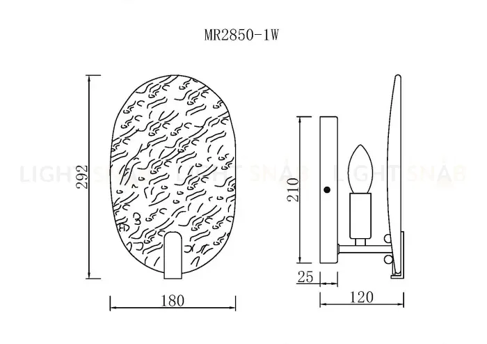 Бра MyFar Карин MR2850-1W MR2850-1W