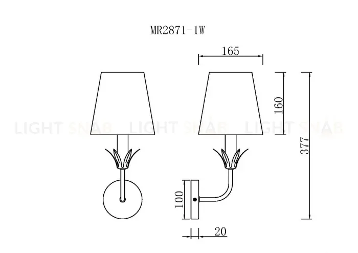 Бра MyFar Эстер MR2871-1W MR2871-1W
